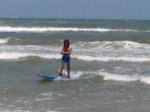 Already surfing like a pro!